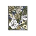 Picture of Detailed Floral in Color  _GroupedProduct_Rectangle_Portrait_Canvas_Framed_