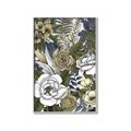 Picture of Detailed Floral in Color  _GroupedProduct_Rectangle_Portrait_Canvas_Framed_
