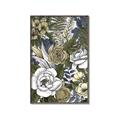 Picture of Detailed Floral in Color  _GroupedProduct_Rectangle_Portrait_Canvas_Framed_