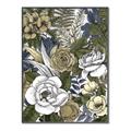Picture of Detailed Floral in Color  _GroupedProduct_Rectangle_Portrait_Canvas_Framed_
