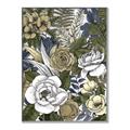 Picture of Detailed Floral in Color  _GroupedProduct_Rectangle_Portrait_Canvas_Framed_
