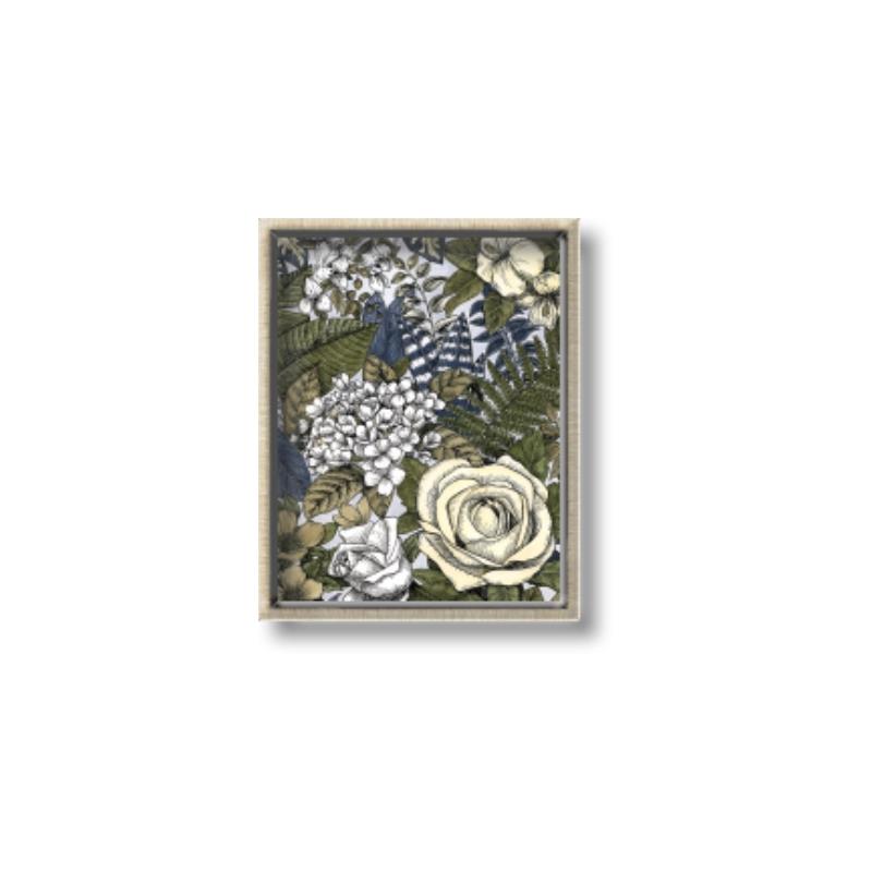 Picture of Detailed Floral in Color  _GroupedProduct_Rectangle_Portrait_Canvas_Framed_