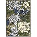 Picture of Detailed Floral in Color  _GroupedProduct_Rectangle_Portrait_Canvas_Framed_