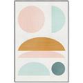 Picture of Pastel Modern II  _GroupedProduct_Rectangle_Portrait_Canvas_Framed_