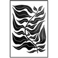 Picture of Noir Leaves I  _GroupedProduct_Rectangle_Portrait_Canvas_Framed_