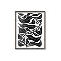 Picture of Noir Leaves II  _GroupedProduct_Rectangle_Portrait_Canvas_Framed_