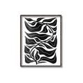 Picture of Noir Leaves II  _GroupedProduct_Rectangle_Portrait_Canvas_Framed_