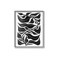 Picture of Noir Leaves II  _GroupedProduct_Rectangle_Portrait_Canvas_Framed_