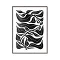 Picture of Noir Leaves II  _GroupedProduct_Rectangle_Portrait_Canvas_Framed_