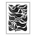 Picture of Noir Leaves II  _GroupedProduct_Rectangle_Portrait_Canvas_Framed_