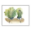 Picture of Splashed Cactus I  _GroupedProduct_Rectangle_Landscape_Canvas_Framed_