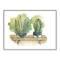 Picture of Splashed Cactus I  _GroupedProduct_Rectangle_Landscape_Canvas_Framed_