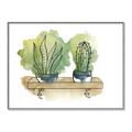 Picture of Splashed Cactus I  _GroupedProduct_Rectangle_Landscape_Canvas_Framed_