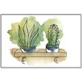 Picture of Splashed Cactus I  _GroupedProduct_Rectangle_Landscape_Canvas_Framed_
