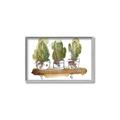 Picture of Splashed Cactus II  _GroupedProduct_Rectangle_Landscape_Canvas_Framed_