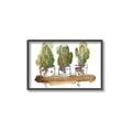 Picture of Splashed Cactus II  _GroupedProduct_Rectangle_Landscape_Canvas_Framed_
