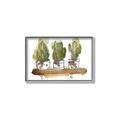 Picture of Splashed Cactus II  _GroupedProduct_Rectangle_Landscape_Canvas_Framed_