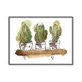 Picture of Splashed Cactus II  _GroupedProduct_Rectangle_Landscape_Canvas_Framed_