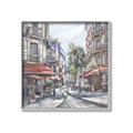 Picture of European Cafe Bar _GroupedProduct_Square_Canvas_Framed_