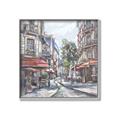 Picture of European Cafe Bar _GroupedProduct_Square_Canvas_Framed_