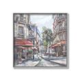 Picture of European Cafe Bar _GroupedProduct_Square_Canvas_Framed_