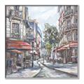 Picture of European Cafe Bar _GroupedProduct_Square_Canvas_Framed_