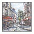 Picture of European Cafe Bar _GroupedProduct_Square_Canvas_Framed_