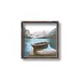 Picture of At the Dock  _GroupedProduct_Square_Canvas_Framed_