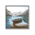 Picture of At the Dock  _GroupedProduct_Square_Canvas_Framed_