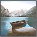 Picture of At the Dock  _GroupedProduct_Square_Canvas_Framed_