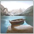 Picture of At the Dock  _GroupedProduct_Square_Canvas_Framed_
