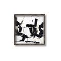 Picture of Black Abstract with Fine Line _GroupedProduct_Square_Canvas_Framed_