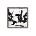 Picture of Black Abstract with Fine Line _GroupedProduct_Square_Canvas_Framed_