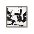 Picture of Black Abstract with Fine Line _GroupedProduct_Square_Canvas_Framed_