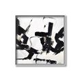 Picture of Black Abstract with Fine Line _GroupedProduct_Square_Canvas_Framed_