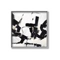 Picture of Black Abstract with Fine Line _GroupedProduct_Square_Canvas_Framed_