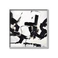 Picture of Black Abstract with Fine Line _GroupedProduct_Square_Canvas_Framed_