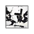 Picture of Black Abstract with Fine Line _GroupedProduct_Square_Canvas_Framed_