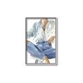 Picture of Blue Jeans I _GroupedProduct_Rectangle_Portrait_Canvas_Framed_