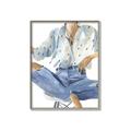 Picture of Blue Jeans I _GroupedProduct_Rectangle_Portrait_Canvas_Framed_