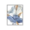 Picture of Blue Jeans I _GroupedProduct_Rectangle_Portrait_Canvas_Framed_