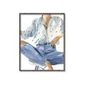 Picture of Blue Jeans I _GroupedProduct_Rectangle_Portrait_Canvas_Framed_