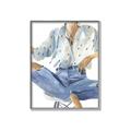 Picture of Blue Jeans I _GroupedProduct_Rectangle_Portrait_Canvas_Framed_
