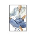 Picture of Blue Jeans I _GroupedProduct_Rectangle_Portrait_Canvas_Framed_