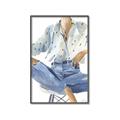 Picture of Blue Jeans I _GroupedProduct_Rectangle_Portrait_Canvas_Framed_