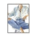 Picture of Blue Jeans I _GroupedProduct_Rectangle_Portrait_Canvas_Framed_