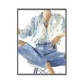 Picture of Blue Jeans I _GroupedProduct_Rectangle_Portrait_Canvas_Framed_