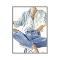 Picture of Blue Jeans I _GroupedProduct_Rectangle_Portrait_Canvas_Framed_