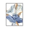 Picture of Blue Jeans I _GroupedProduct_Rectangle_Portrait_Canvas_Framed_