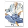 Picture of Blue Jeans I _GroupedProduct_Rectangle_Portrait_Canvas_Framed_